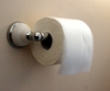 Proper toilet paper installation.